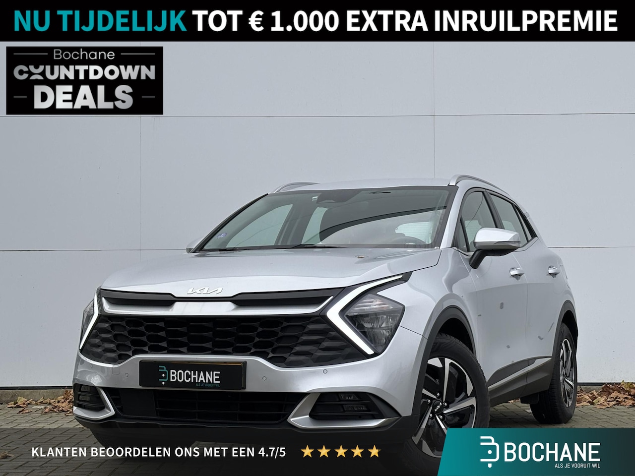 Kia Sportage - 1.6 T-GDi Hybrid DynamicLine | Trekhaak | Aanhangwagen geremd 1650kg | - AutoWereld.nl