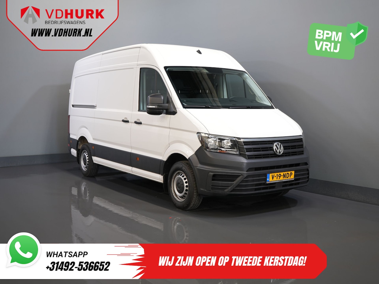 Volkswagen Crafter - 35 2.0 TDI 140 pk DSG Aut. L3H3 BPM VRIJ! Carplay/ Camera/ Cruise/ Trekhaak/ Betimmerd/ Ai - AutoWereld.nl