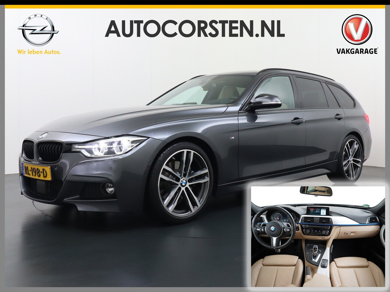 BMW 3-serie Touring - 330i AUT-8 M-Sport Pack Leder+Memory Harman&Kardon® Audio Adap.Cruise Apple Carplay Head-U - AutoWereld.nl