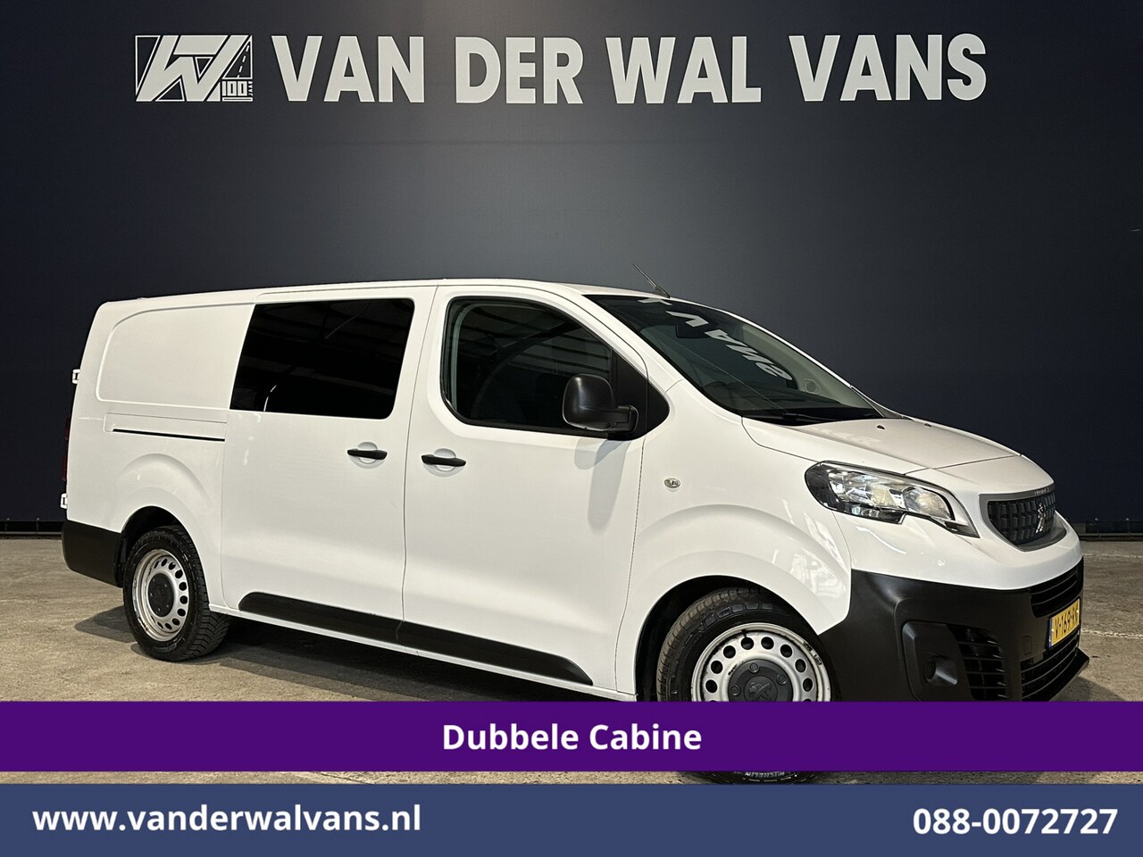 Peugeot Expert - 2.0 BlueHDI 123pk L3H1 Dubbele Cabine Euro6 Airco | 2x zijdeur | 2500kg Trekhaak | 5-Zits - AutoWereld.nl