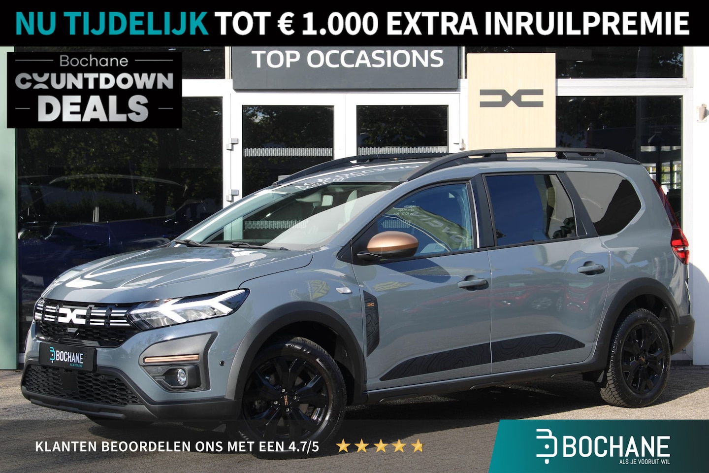 Dacia Jogger - 1.6 Hybrid 140 Extreme 5p. | Stoelverwarming | Dodehoeksensoren | Navi | Apple/Android Aut - AutoWereld.nl