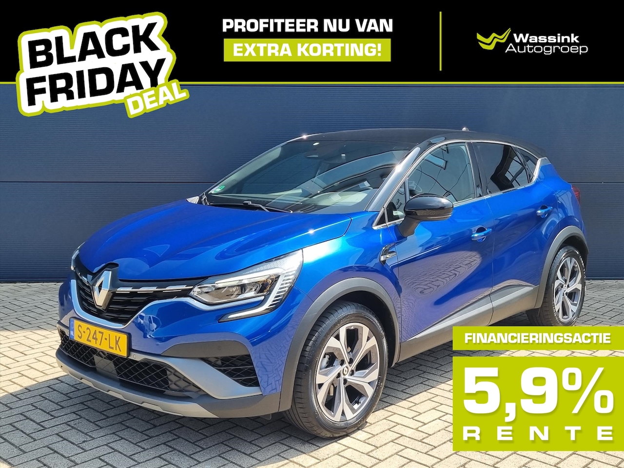 Renault Captur - BLACK FRIDAY DEAL | 140pk R.S. Line Automaat I Navigatie | Camera | Keyless Entry + Start - AutoWereld.nl