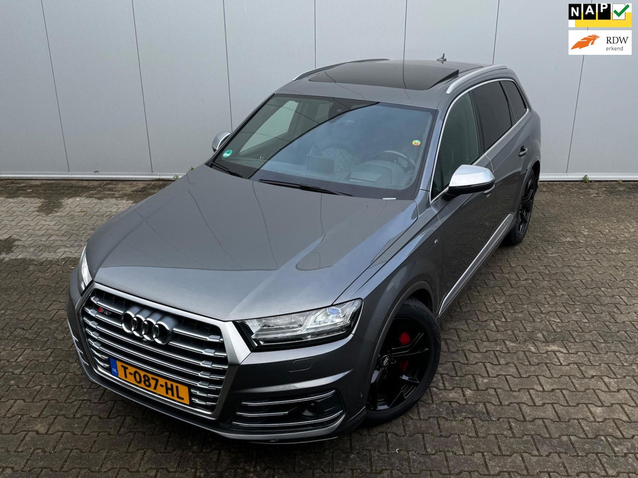 Audi SQ7 - SQ7 4.0TDI V8 435PK PANORAMADAK HUD CARBON TREKHAAK ADAPTIVE CRUISE 360 CAMERA - AutoWereld.nl