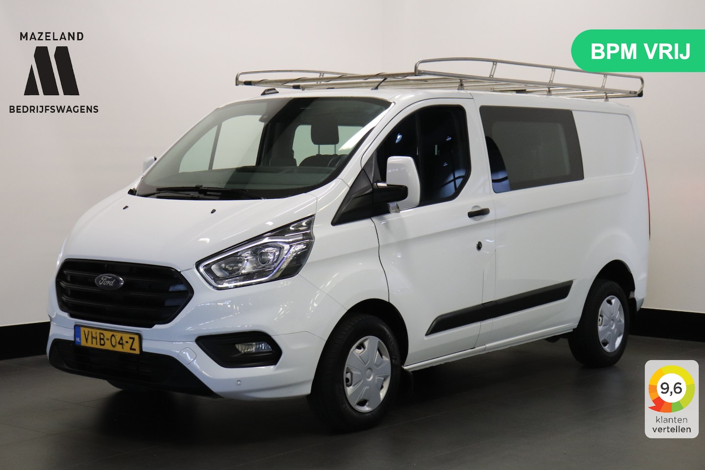 Ford Transit Custom - 2.0 TDCI Dubbele Cabine EURO 6 - Airco - Navi - Cruise - Imperiaal - €17.950,- Excl. - AutoWereld.nl