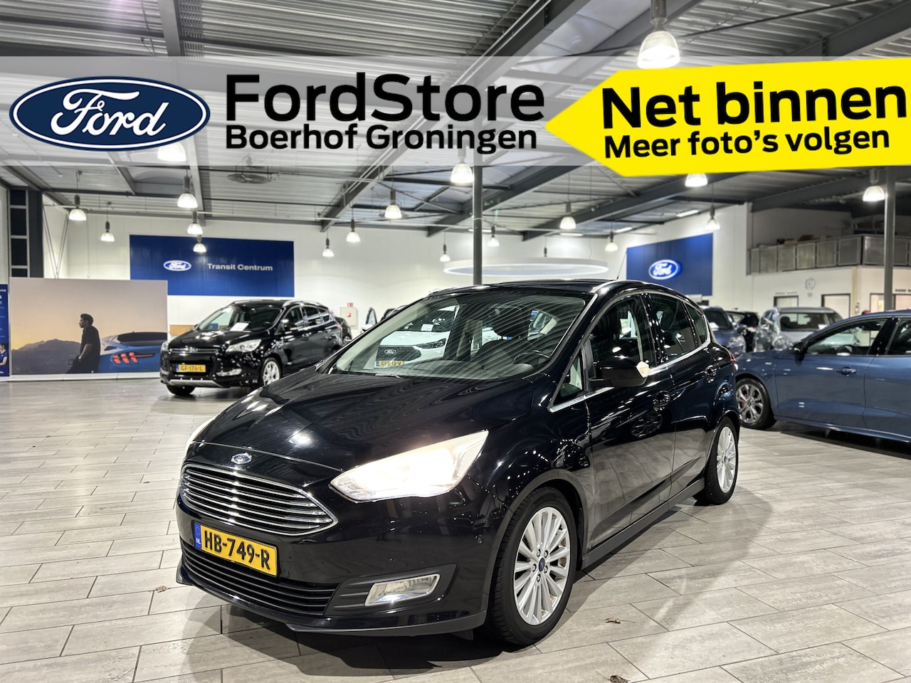 Ford C-Max - EcoBoost 125 pk Titanium | Trekhaak | El. a. klep | Navi | Clima | Cruise | Voorruitverw. - AutoWereld.nl