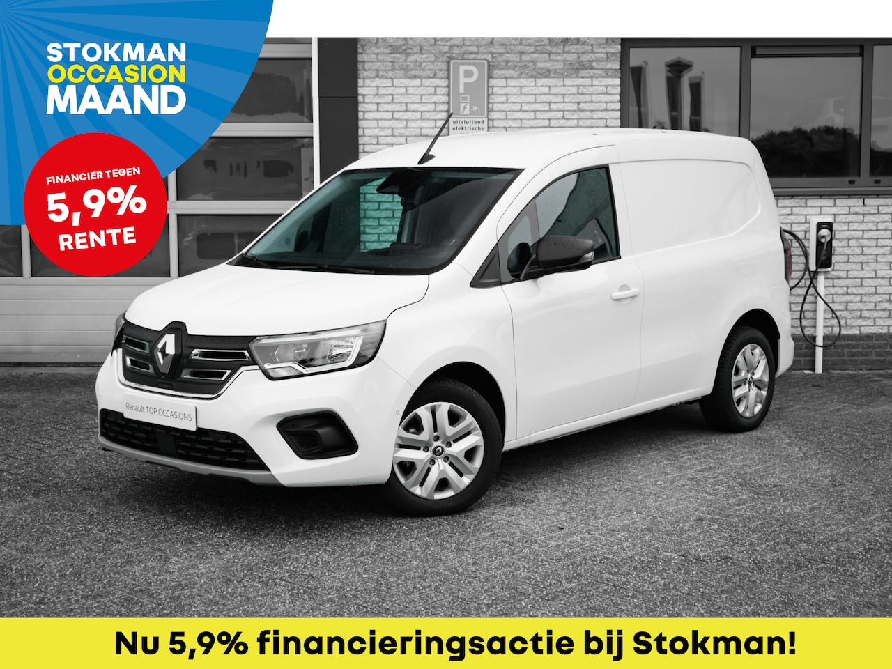 Renault Kangoo E-Tech - Extra Open Sesame 22 kW | 1500kg trekgewicht | navigatie | all season banden | DC Lader | - AutoWereld.nl