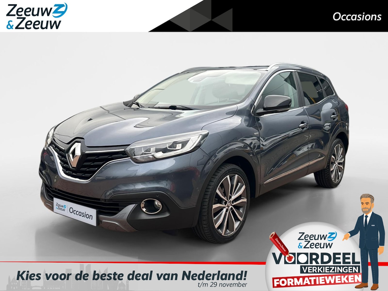 Renault Kadjar - 1.2 TCe Bose | Automaat | Panorama Dak | Apple CarPlay/Android Auto | Dodehoek Detectie | - AutoWereld.nl