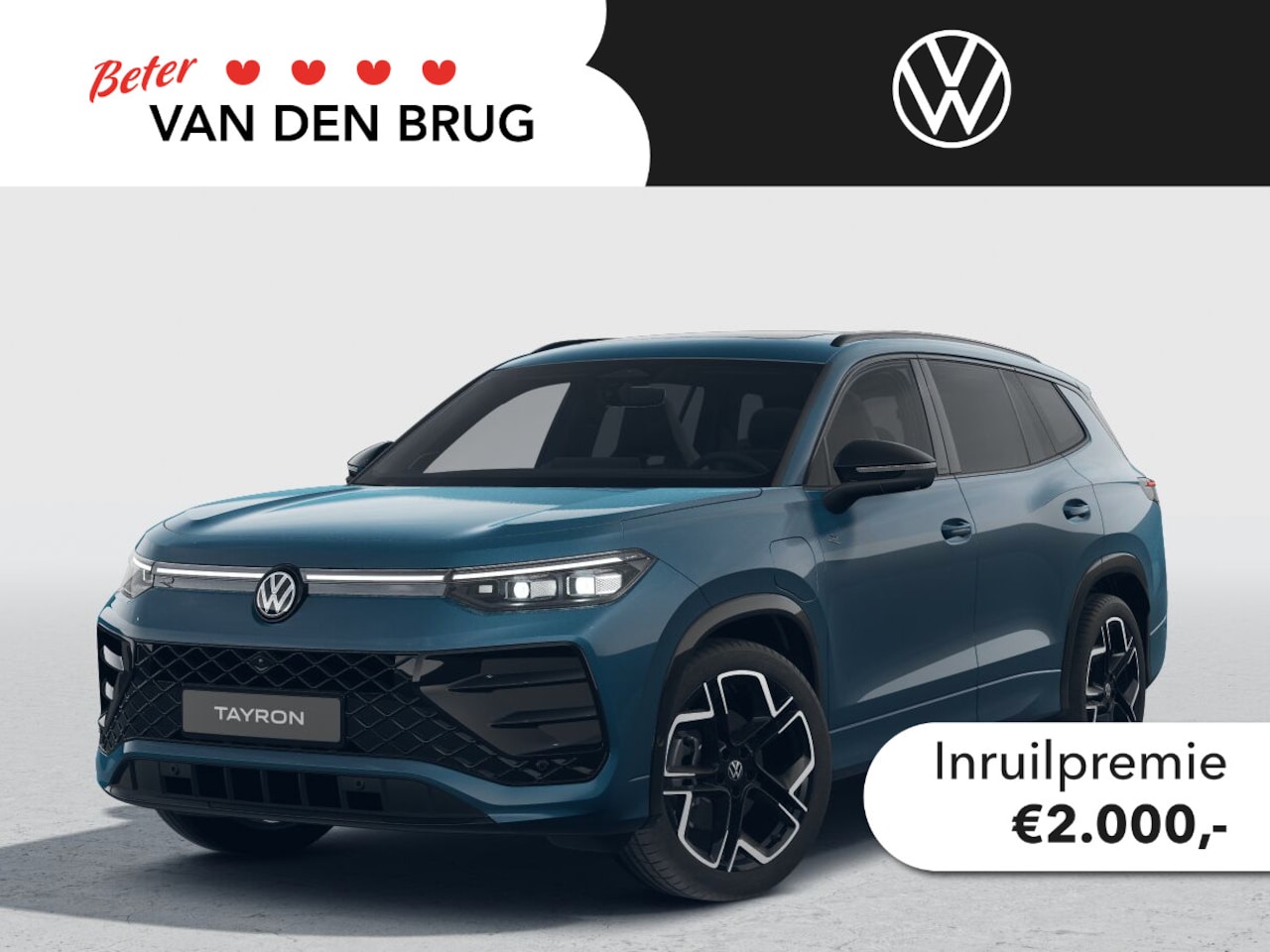 Volkswagen Tayron - R-Line-Edition 1.5 eHybrid 150 kW / 204 pk SUV 6 v Trekhaak | Assistance Pakket Plus | Bla - AutoWereld.nl