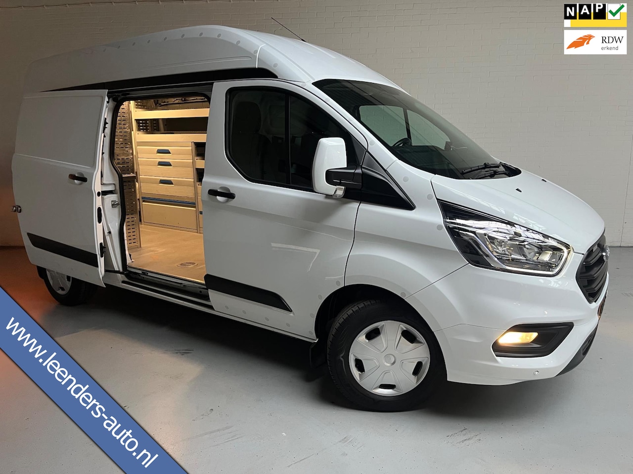 Ford Transit Custom - SERVICEWAGEN LANG/ HOOG 320 2.0 TDCI EURO6 L2H2 TREND, SORTIMO INRICHTING ,V230 OMVORMER, - AutoWereld.nl