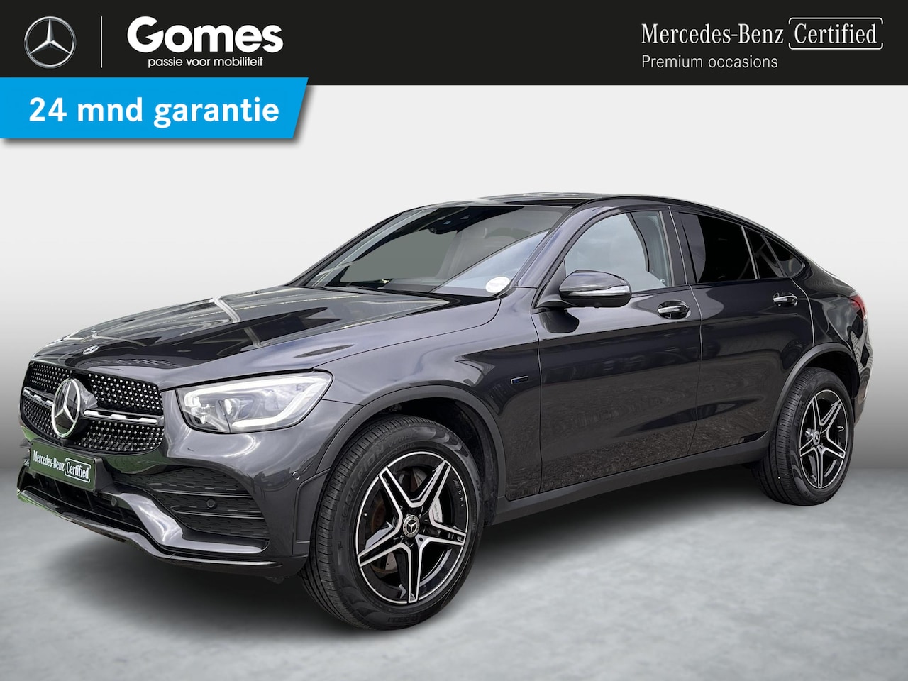 Mercedes-Benz GLC-klasse Coupé - 300 e 4MATIC | Bruin leer | Schuifdak | AMG - AutoWereld.nl