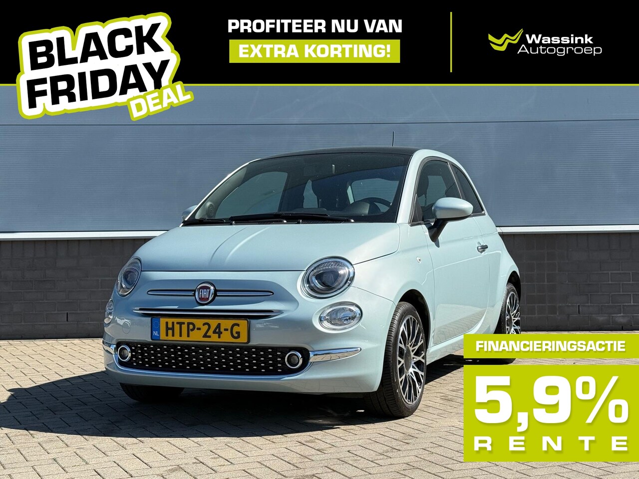 Fiat 500 - BLACK FRIDAY DEAL | 1.0 Hybrid I Dolcevita Finale | Climate control | Cruise control | App - AutoWereld.nl