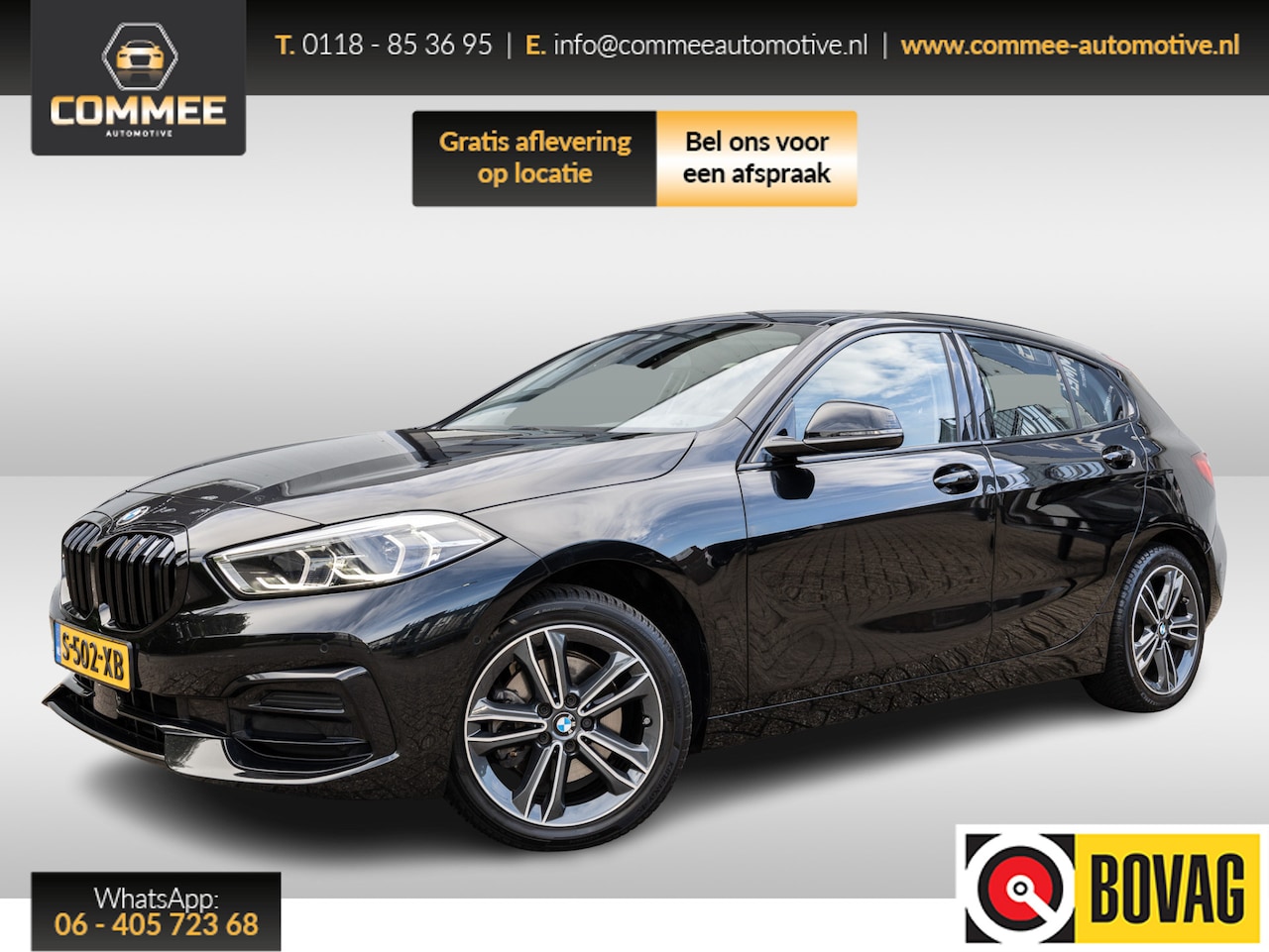 BMW 1-serie - 118i Sport Line Business Edition ✅CAM✅NAV✅Apple✅CC - AutoWereld.nl