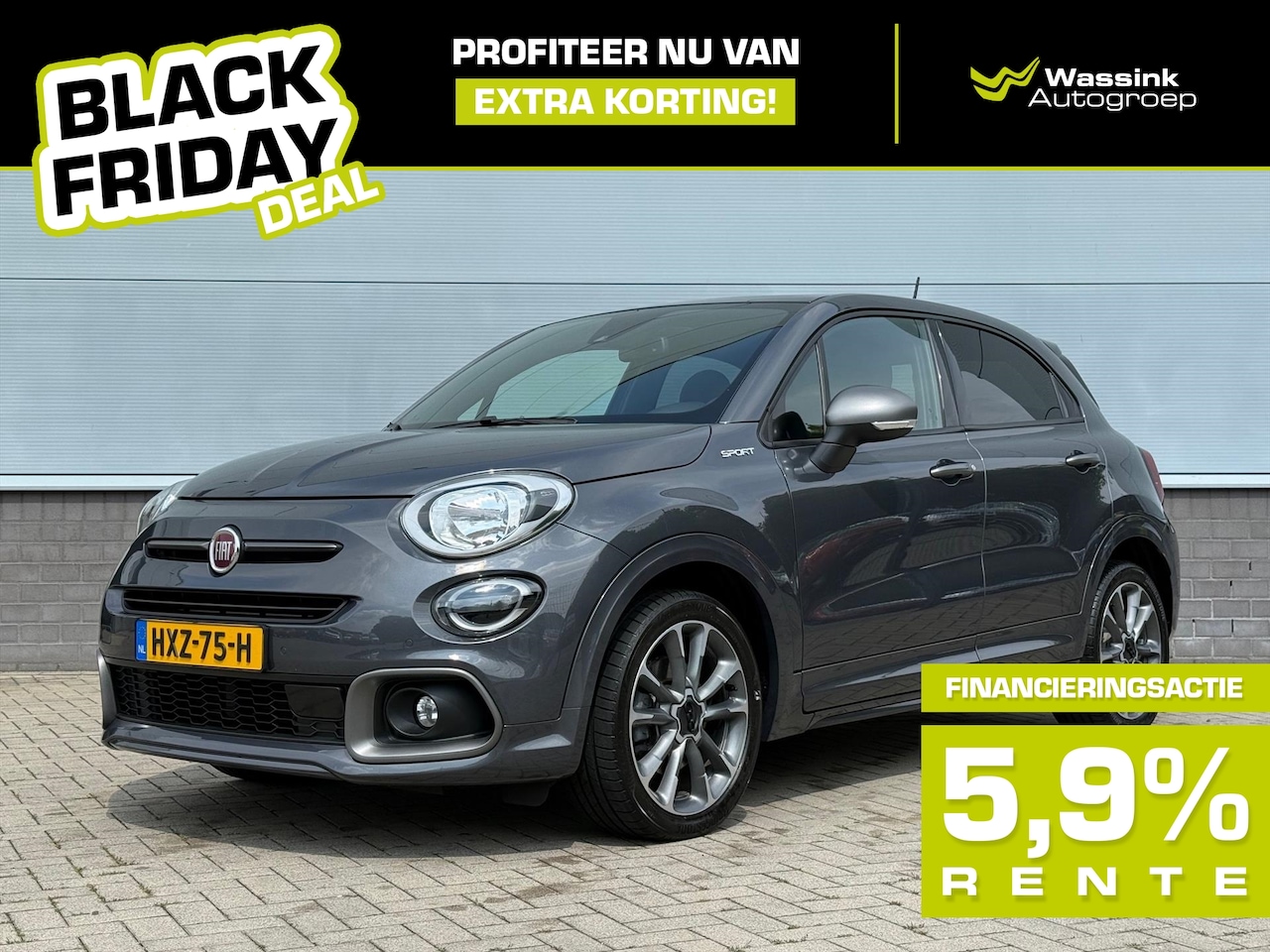 Fiat 500 X - BLACK FRIDAY DEAL | 1.3 FireFly Turbo 150pk DCT Sport Automaat | Navigatie | Parkeersensor - AutoWereld.nl
