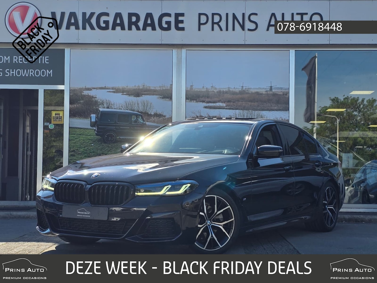 BMW 5-serie - 520i Business Edition Plus M Sport |PANO|LASER|TREKHAAK|HUD|ORIG. NL|NAP| 5007 - AutoWereld.nl