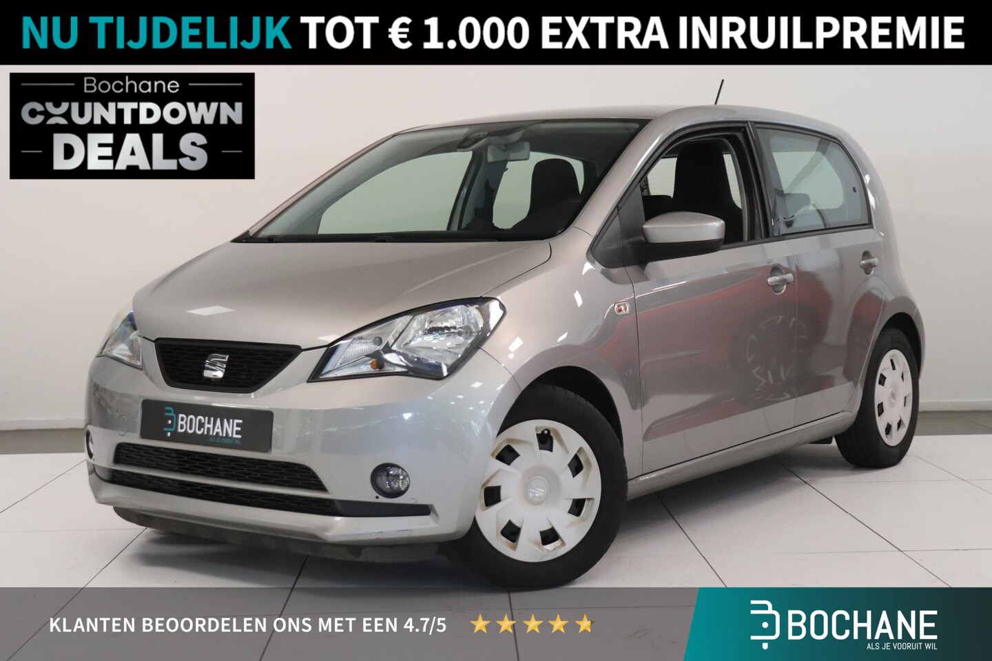 SEAT Mii - 1.0 Style Intense | Airco | Parkeersensor | Trekhaak | Stoelverwarming | Bluetooth | Cruis - AutoWereld.nl