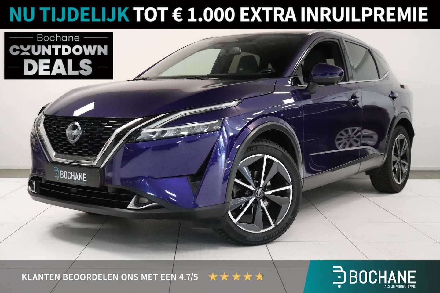 Nissan Qashqai - 1.3 MHEV Xtronic Business Executive | 360 Camera | Leder bekleding | Matrix LED | Panorama - AutoWereld.nl
