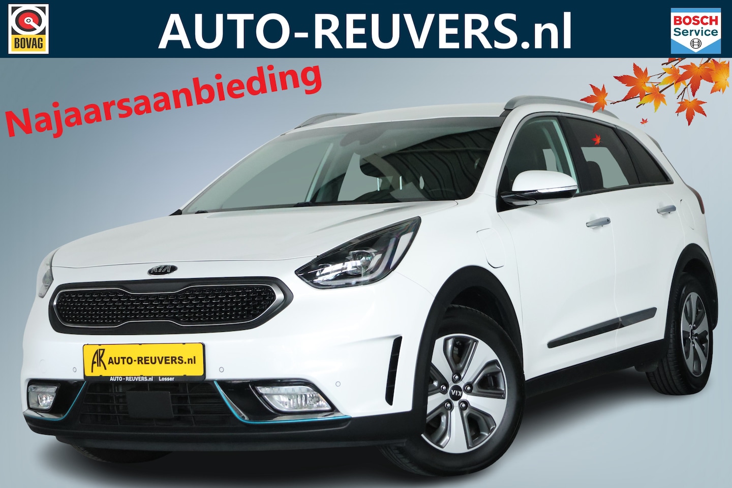 Kia Niro - 1.6 GDi PHEV DynamicPlusLine / LED / Leder / ACC / Navi / CarPlay - AutoWereld.nl