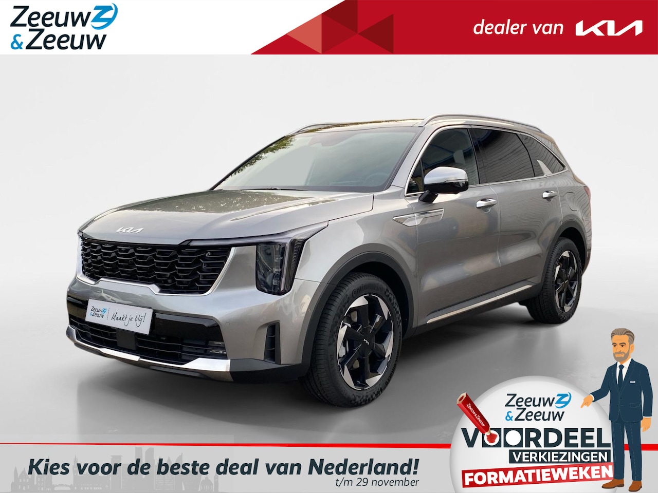 Kia Sorento - 1.6 T-GDi Plug-in Hybrid 4WD ExecutiveLine 7p. Nieuw te bestellen | Luxe SUV met 7 zitplaa - AutoWereld.nl