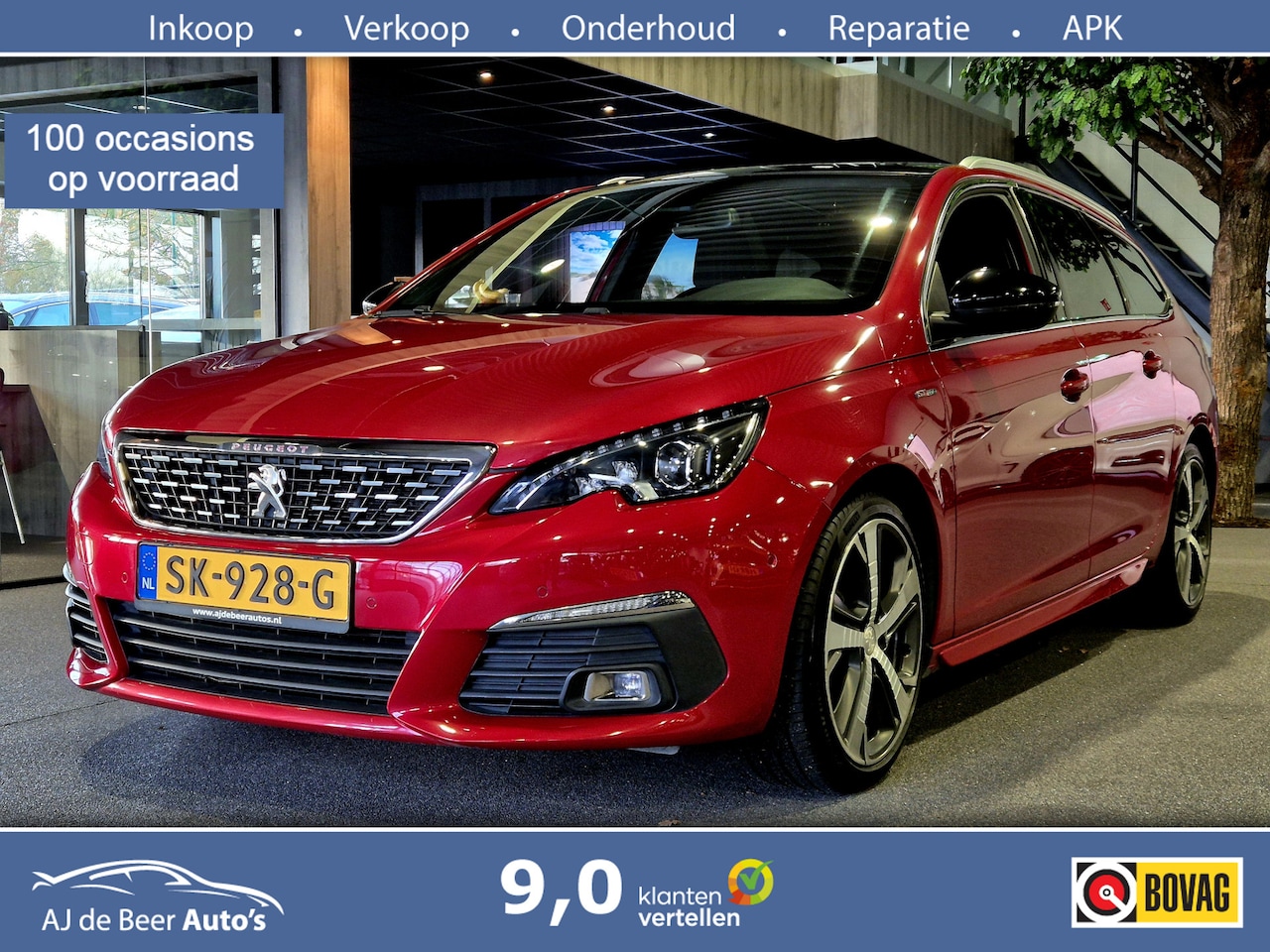 Peugeot 308 SW - 130pk EAT6 GT-line Distributie | Panorama | Denon | Camera | Half leder - AutoWereld.nl