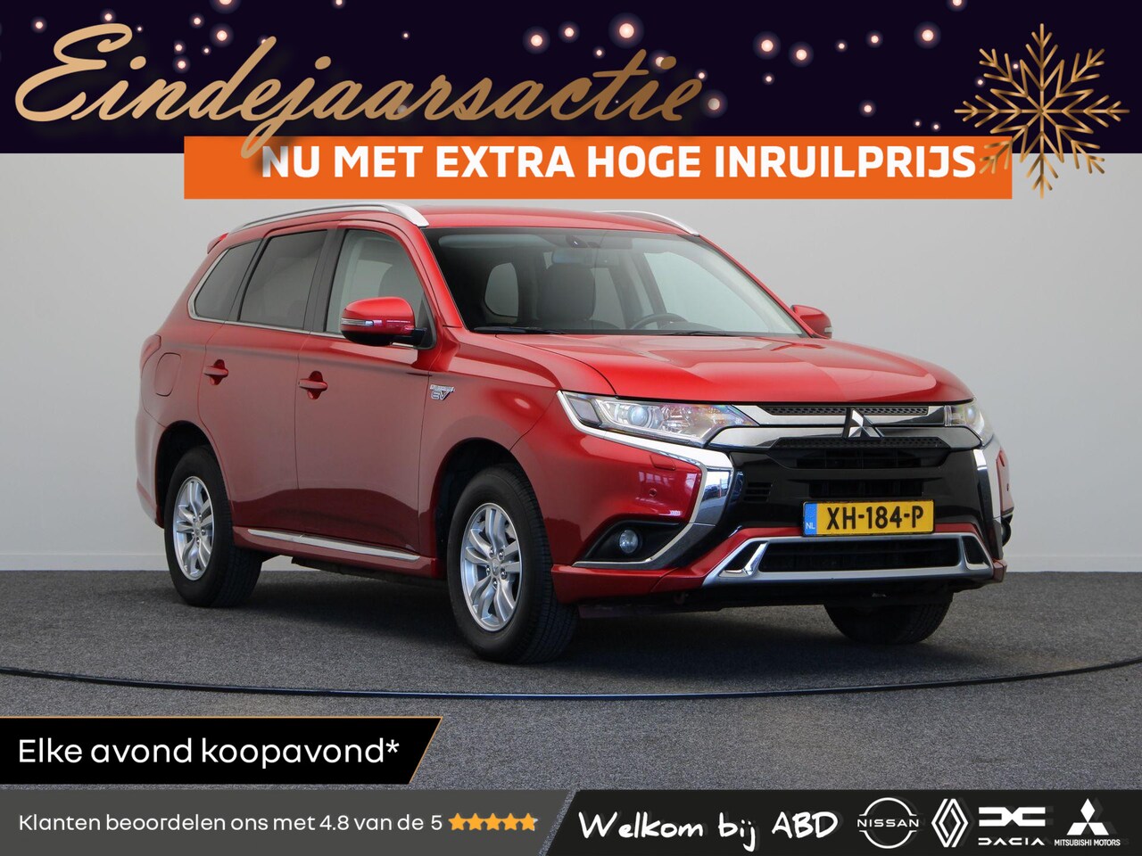 Mitsubishi Outlander - 2.4 PHEV Pure | Trekhaak | Airco | Achteruitrij camera | Half leder | - AutoWereld.nl