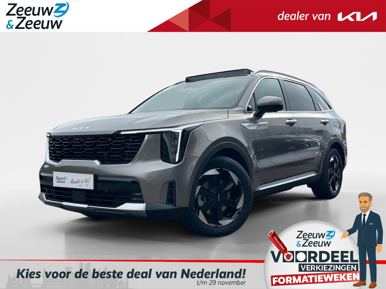 Kia Sorento - 1.6 T-GDi Plug-in Hybrid 4WD ExecutiveLine 7p. Nieuw te bestellen | Luxe SUV met 7 zitplaa - AutoWereld.nl