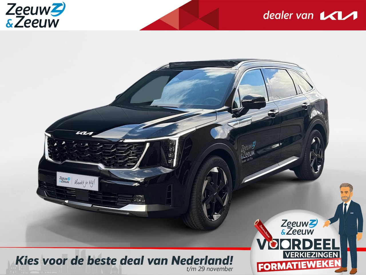 Kia Sorento - 1.6 T-GDi Plug-in Hybrid 4WD ExecutiveLine 7p. Nieuw te bestellen | Luxe SUV met 7 zitplaa - AutoWereld.nl