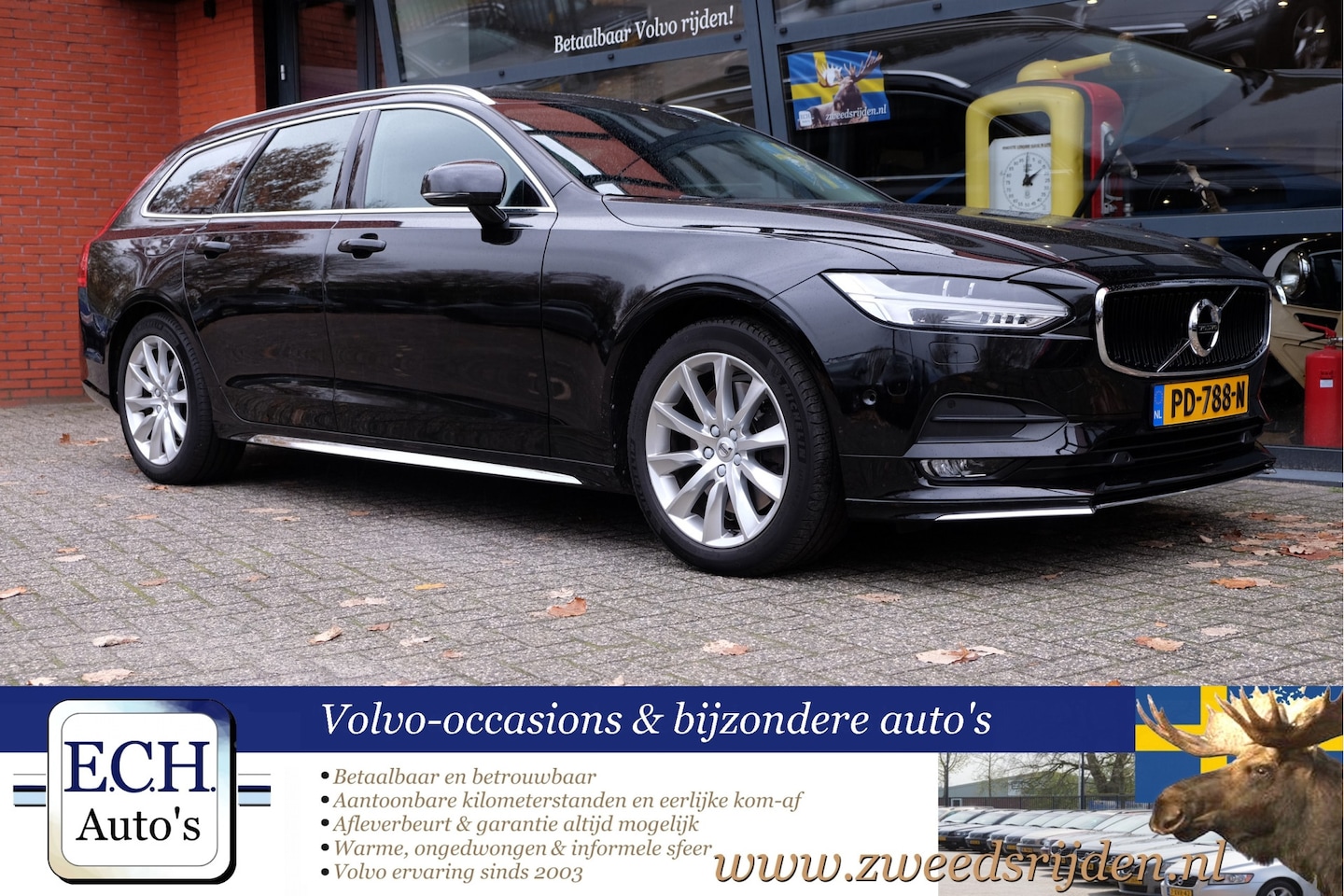 Volvo V90 - 2.0 T5 261 pk Aut. Polestar Engineered, Leer, Apple CarPlay, Adaptieve CC - AutoWereld.nl