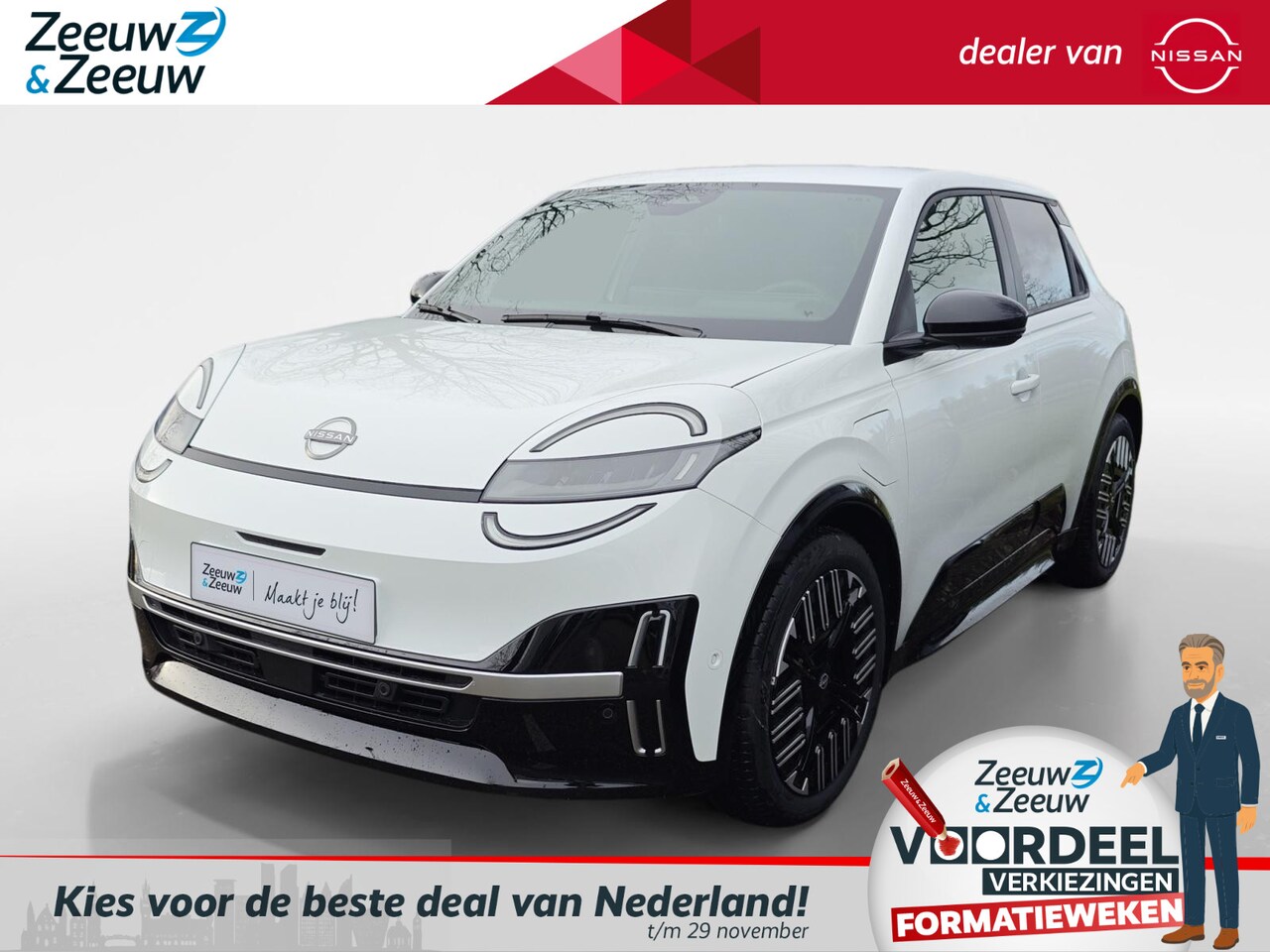 Nissan Micra - Advance 52 kWh Launch edition NU OP VOORRAAD!!! €1500,- INRUILPREMIE KORTING | TWO-TONE | - AutoWereld.nl