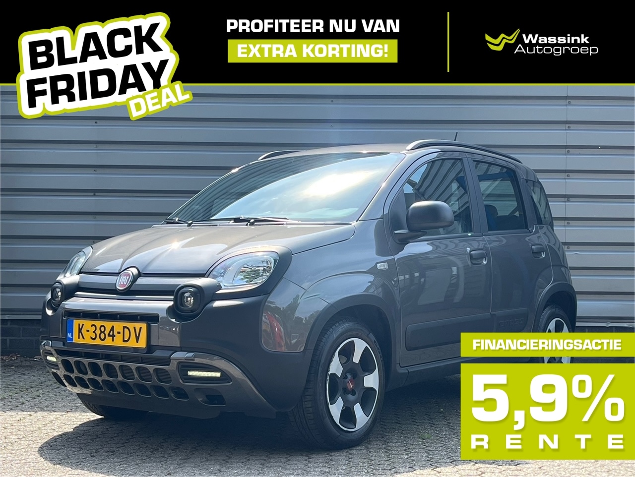 Fiat Panda - BLACK FRIDAY DEAL I 1.0 70pk Hybrid City Cross | Sensoren Achter | City Steering | Lage KM - AutoWereld.nl