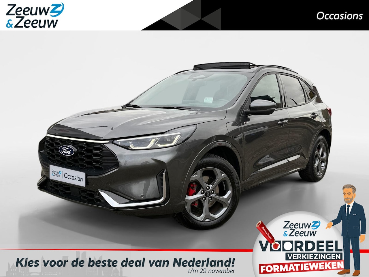 Ford Kuga - 2.5 PHEV ST-Line X | Driver Assistance Pack | Winterpack | Technology Pack | Panorama Dak - AutoWereld.nl