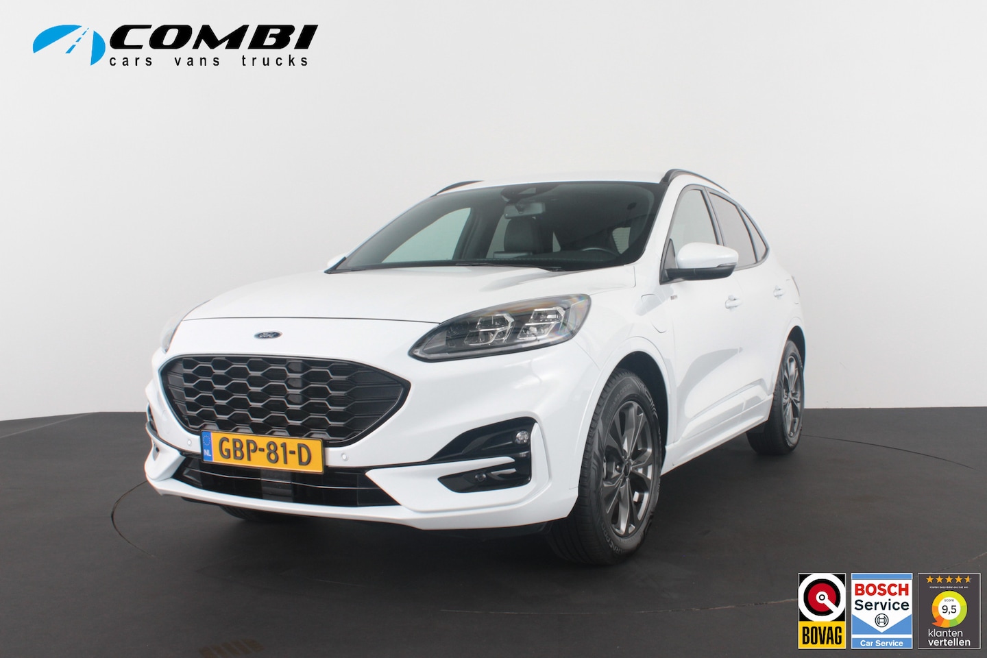 Ford Kuga - 2.5 PHEV ST-Line X 225pk > Winterpakket/Trekhaak/all season/Frozen White/Plug-in hybride - AutoWereld.nl