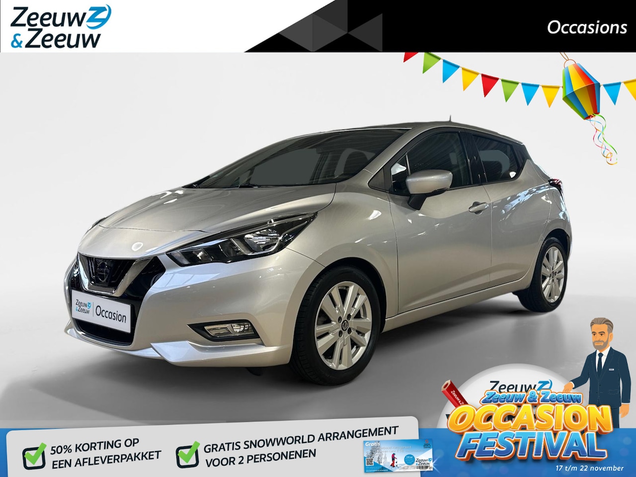 Nissan Micra - 1.0 IG-T N-Connecta | Carplay / Android Auto | Parkeersensoren | Camera | Navi | Airco | C - AutoWereld.nl