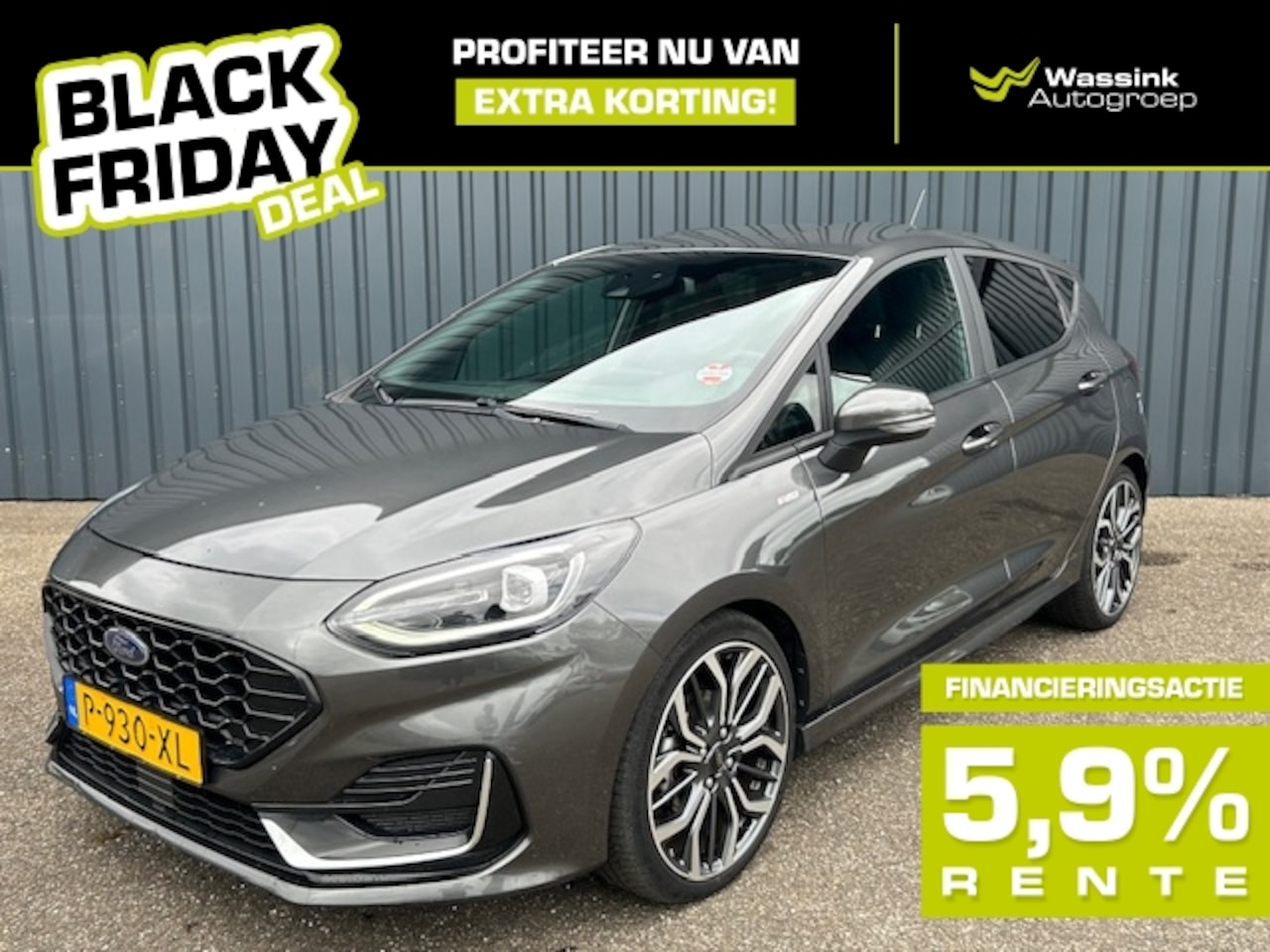 Ford Fiesta - BLACK FRIDAY DEAL I ST-Line Vignale Hybrid 125pk Automaat I Trekhaak I Navigatie I Winter - AutoWereld.nl