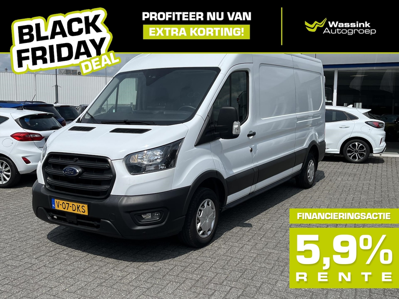 Ford Transit - GB 310 L3H2 TDCi 130pk FWD Trend BLACK FRIDAY DEAL | Navigatie | Parkeersensoren v/a | 3 Z - AutoWereld.nl
