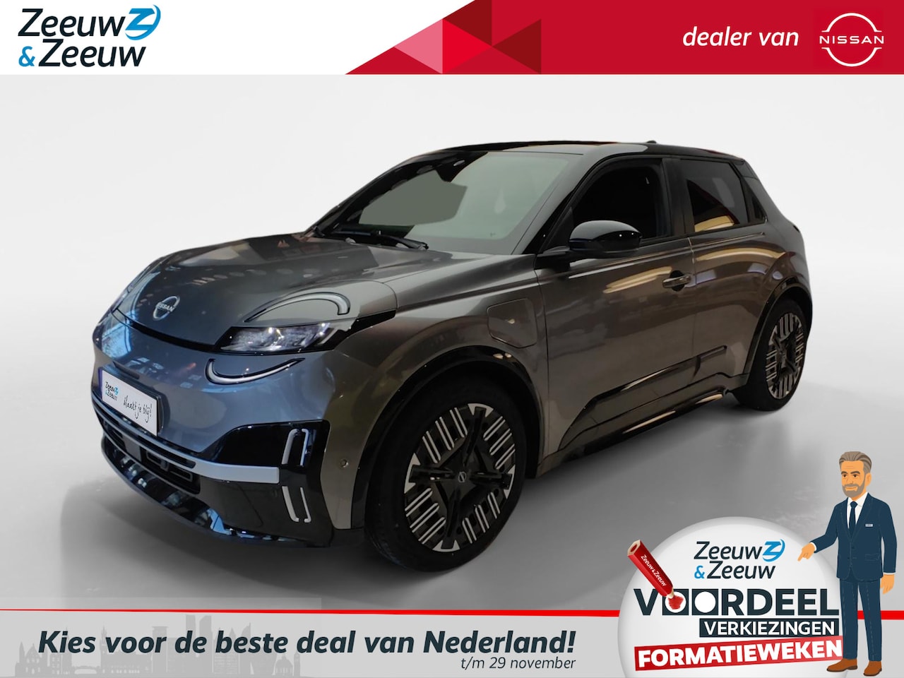 Nissan Micra - Advance 52 kWh Launch edition NU OP VOORRAAD!!! €1500,- INRUILPREMIE | TWO-TONE | DIVERSE - AutoWereld.nl