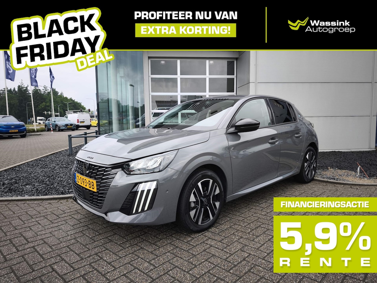Peugeot e-208 - EV 50kWh 136pk Allure Pack BLACK FRIDAY DEAL | 360 Camera | Navigatie | Adaptive cruise co - AutoWereld.nl