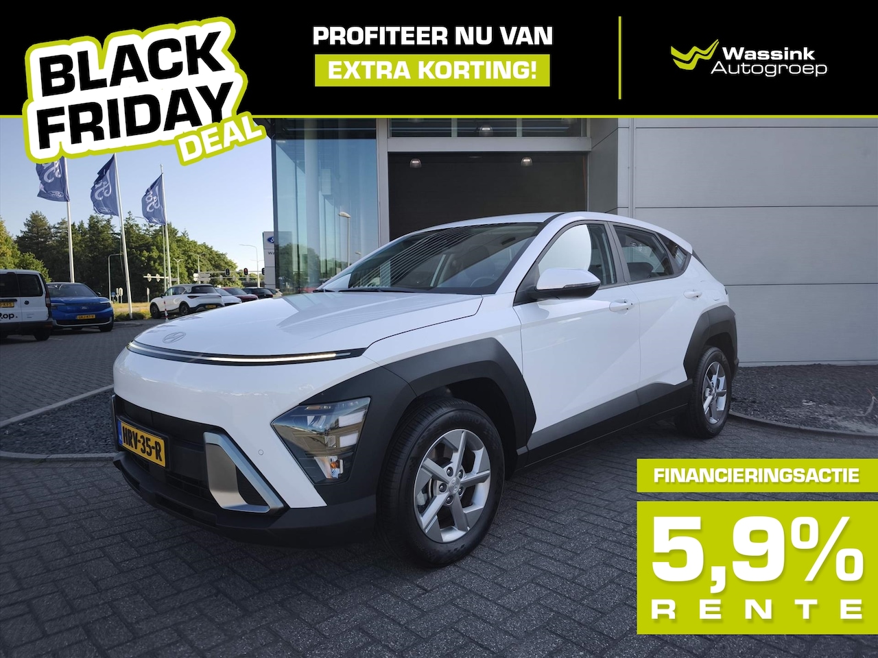 Hyundai Kona - 1.6 GDI HEV HYBRIDE 141pk AUTOMAAT Comfort BLACK FRIDAY DEAL | Camera | Navigatie | Adapti - AutoWereld.nl