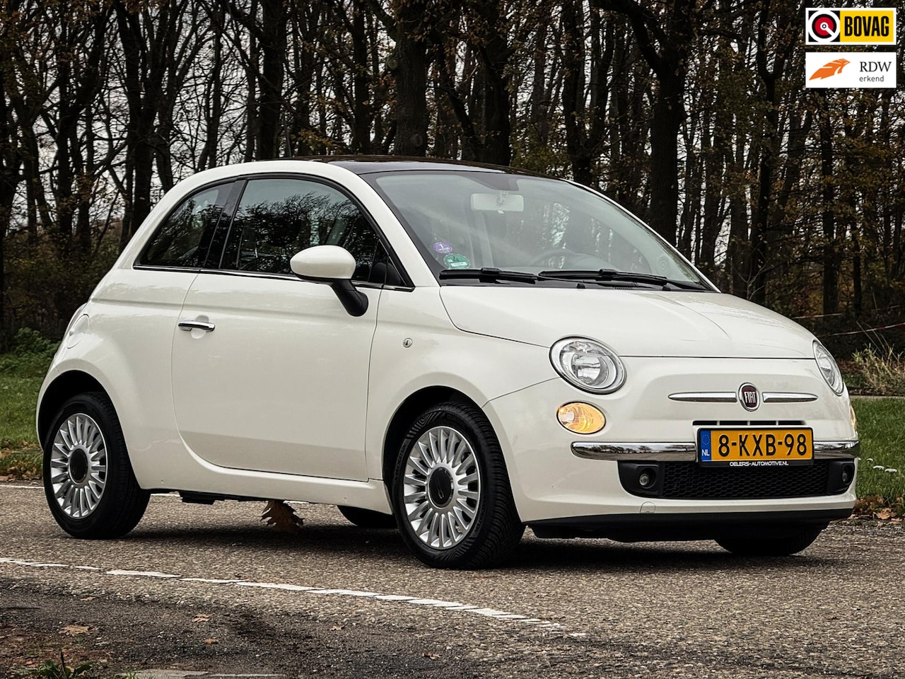 Fiat 500 - 0.9 TwinAir Lounge | Airco | Panorama dak | Mistlampen | Blue & Me | Perfect onderhouden! - AutoWereld.nl