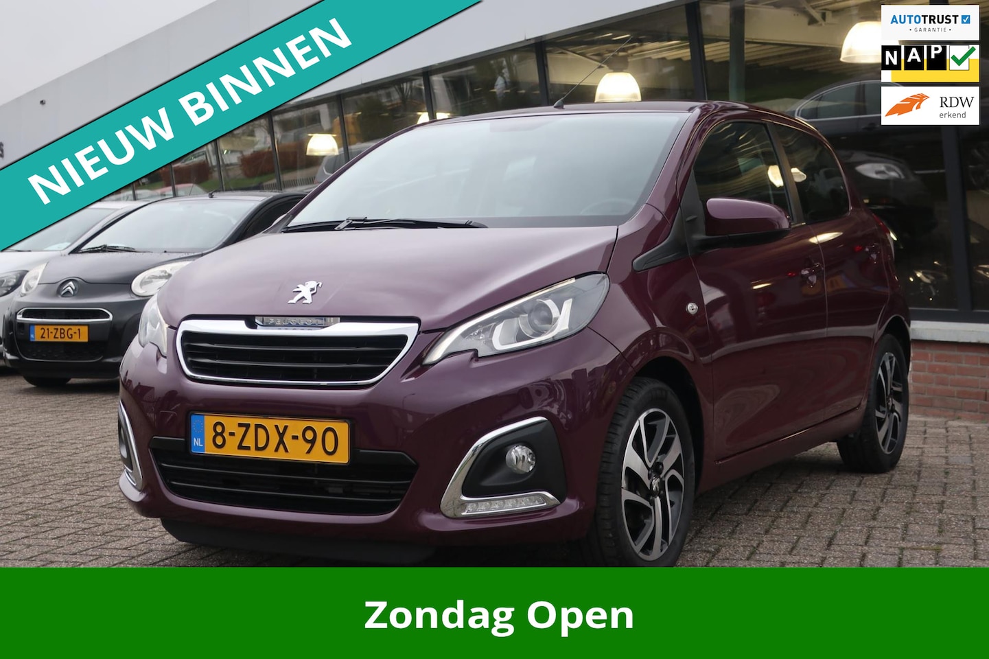 Peugeot 108 - 1.2 VTi Allure 1e EIG_LED_CLIMA_CRUIS_LMV_NAP. - AutoWereld.nl