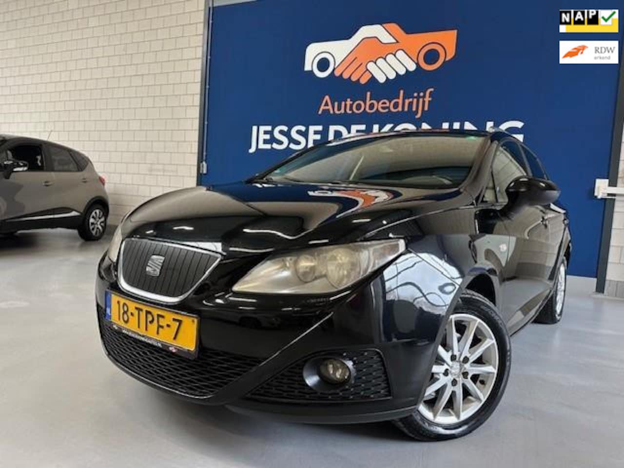 SEAT Ibiza ST - 1.2 TDI Style Ecomotive / bj.2012/ kleur: zwart / leder/scherm/ trekhaak/climate/APK tot 0 - AutoWereld.nl
