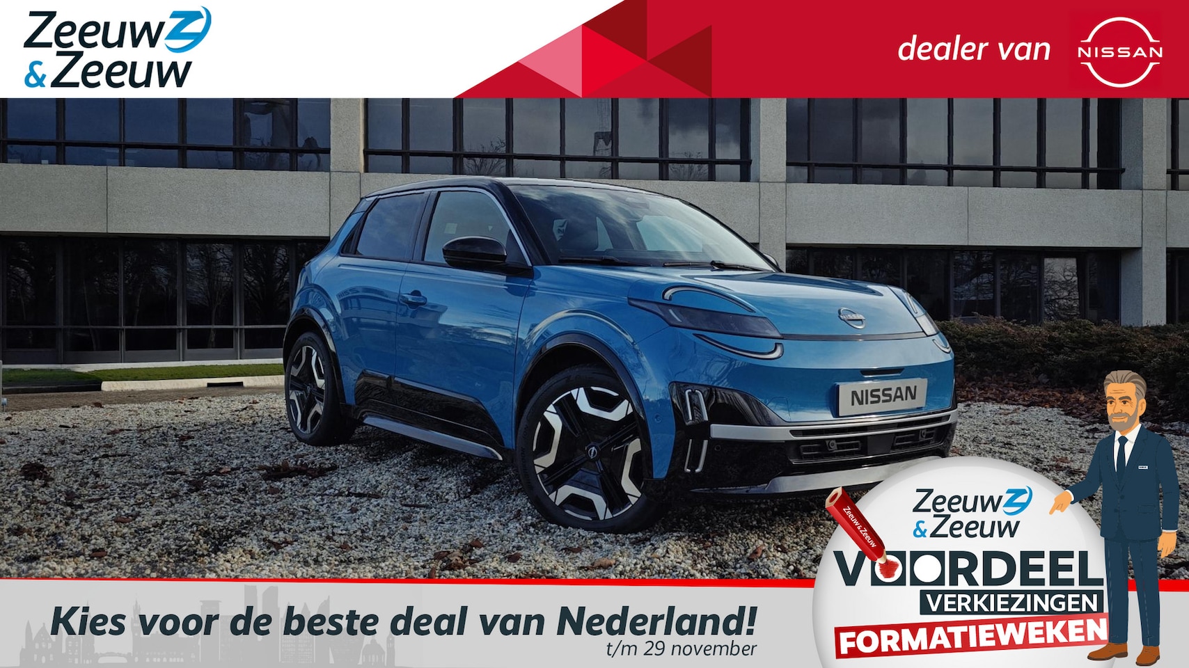 Nissan Micra - Advance 52 kWh Launch edition NU OP VOORRAAD!!! €1500,- INRUILPREMIE| TWO-TONE | DIVERSE K - AutoWereld.nl