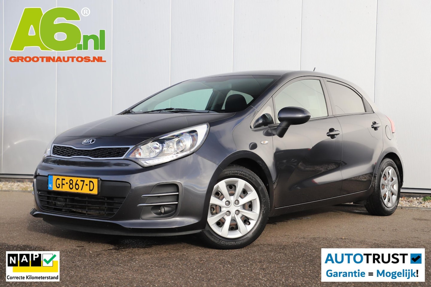 Kia Rio - 1.2 CVVT DynamicLine Radio Bluetooth Airco Cruise Control - AutoWereld.nl
