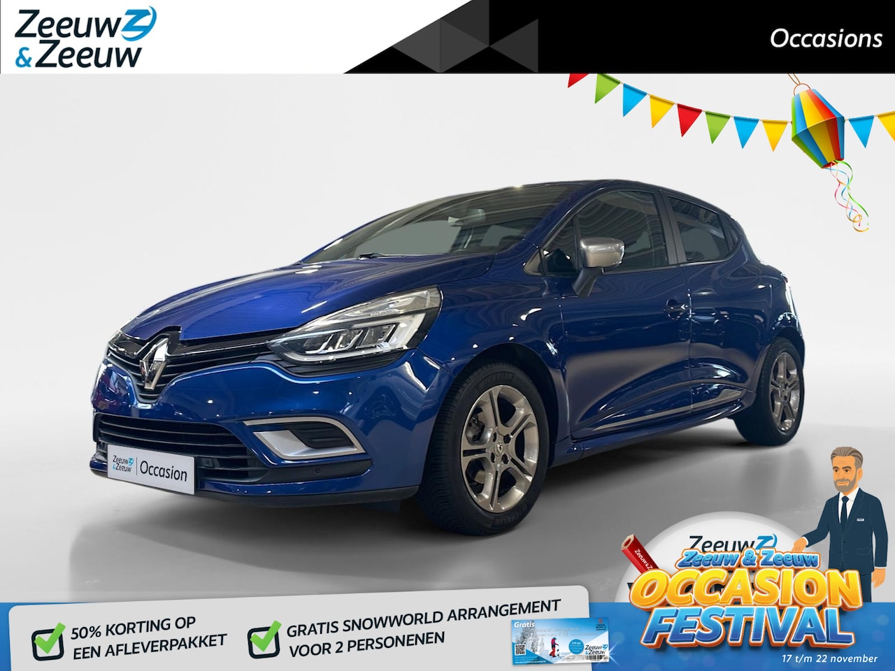 Renault Clio - 0.9 TCe Intens | GT-Line |  Navi | Camera | Parkeersensoren | Bose speakers | Airco | Auto - AutoWereld.nl