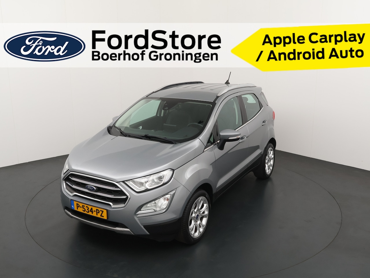 Ford EcoSport - 125PK EcoBoost Titanium | Half Leder | Clima | Hoge zit | Android auto / Apple Carplay  | - AutoWereld.nl