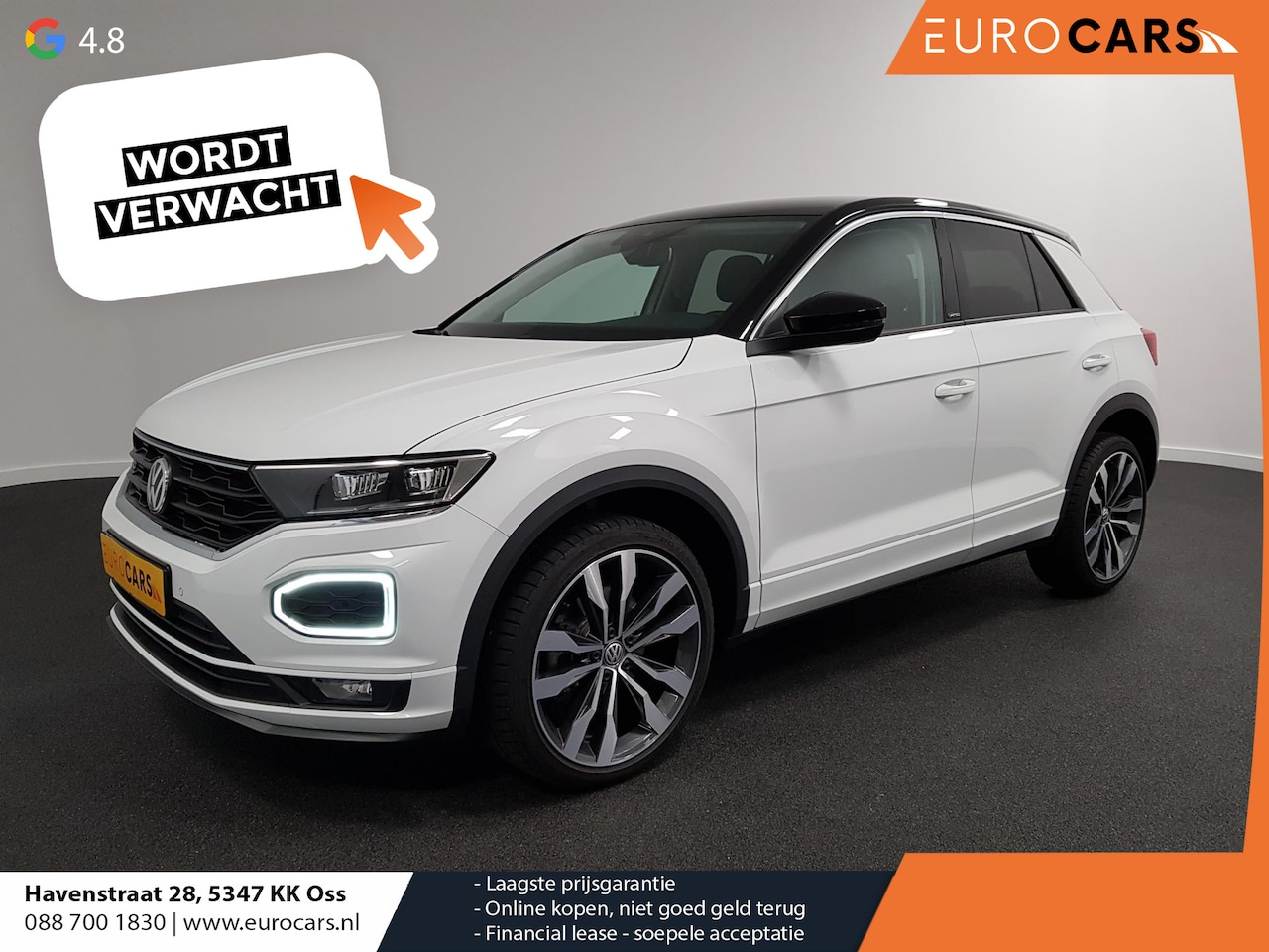 Volkswagen T-Roc - 1.5 TSI 150pk DSG United R-Line | Navigatie | 19"Lichtmetalen velgen | Digitale Cockpit | - AutoWereld.nl