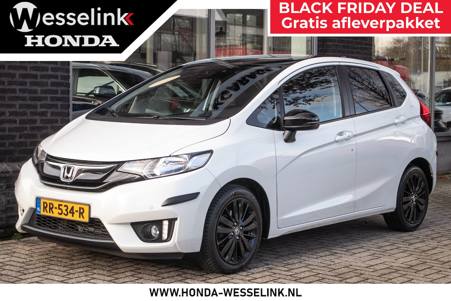 Honda Jazz - 1.3 i-VTEC Elegance - Black Pack - AutoWereld.nl