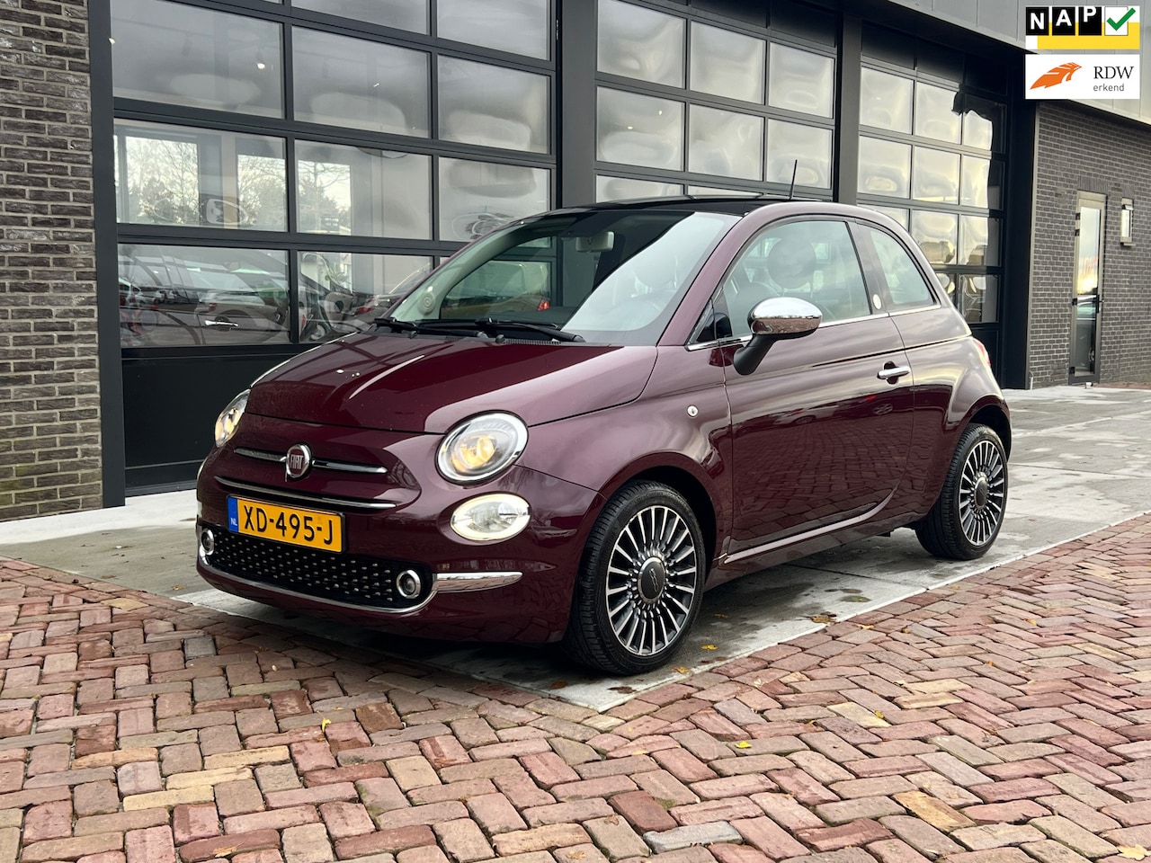 Fiat 500 - 0.9 TwinAir Turbo Collezione | Navi | Clima | Cruise | Sportstoelen | - AutoWereld.nl