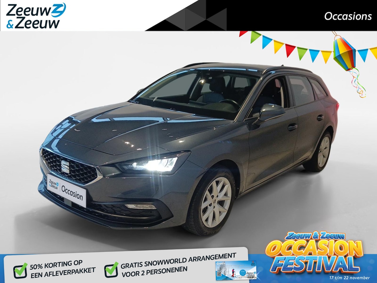 SEAT Leon Sportstourer - *Navi+Camera*Climate Control*Winter Pack*LM. Velgen*Zeer nette auto! - AutoWereld.nl
