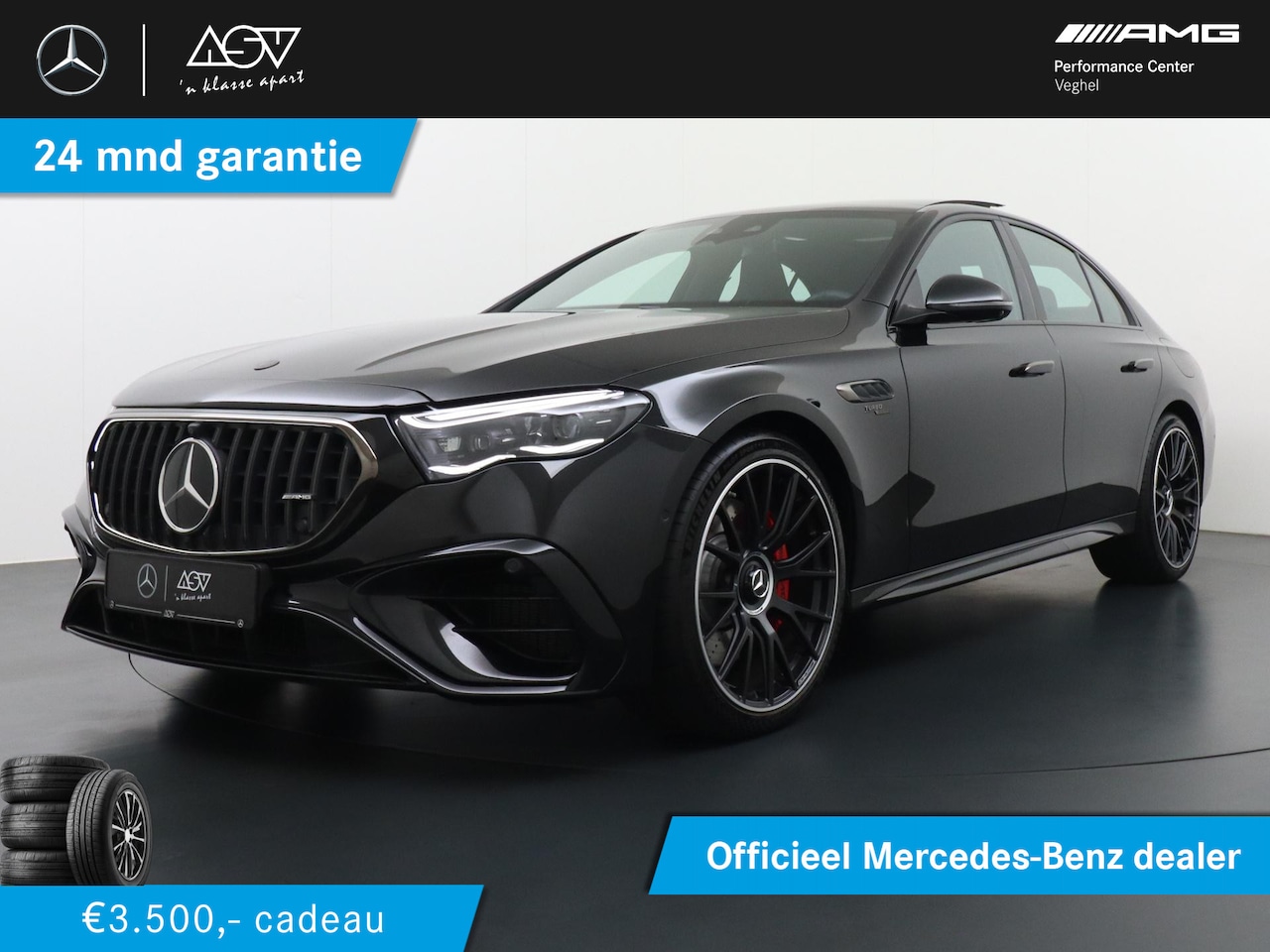 Mercedes-Benz E-klasse - AMG 53 4MATIC+ Night Edition AMG Performance stoelen | Premium Plus | Supercreen | Nightpa - AutoWereld.nl