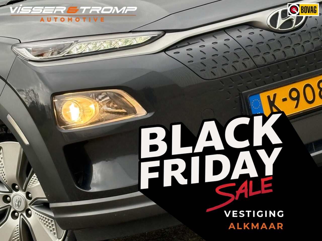 Hyundai Kona Electric - EV Fashion 64 kWh - Dark Knight - Warmtepomp/Carplay/Krell Sound System - AutoWereld.nl